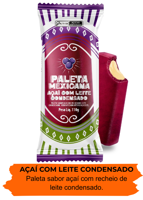 açaí com leite condensado
